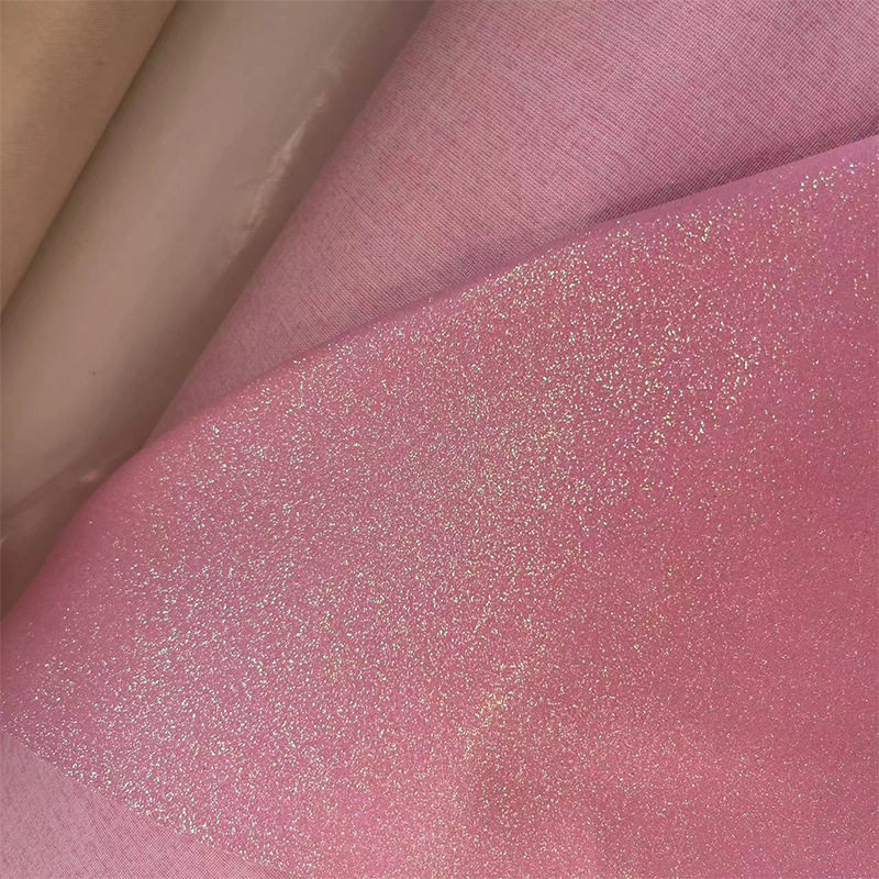 Glitter Cloth Pu Leather Fabric Glitter Christmas Glitter Sequin Textile Leather Glitter Clothing Accessories