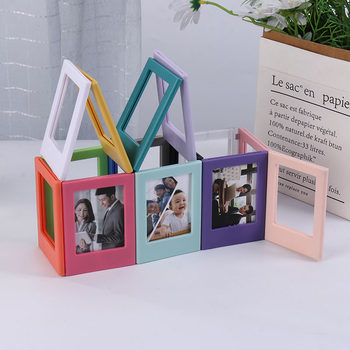 Amazon Bestseller 3inch Instant Photo Frame Magnetic Display DIY Fun Celebrity Card Magnetic Small Photo Frame