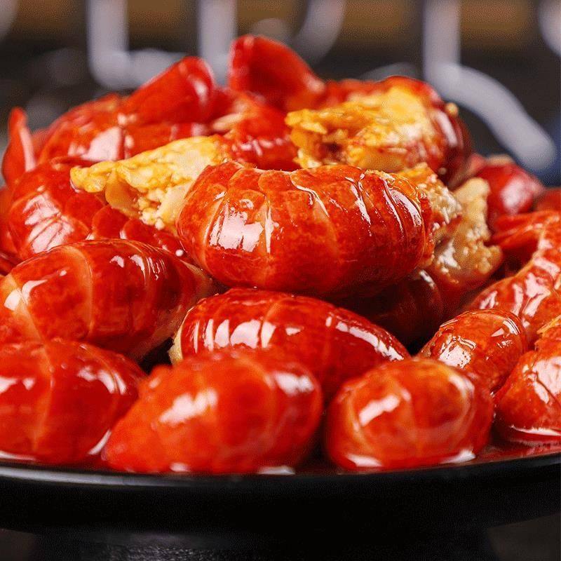 Spicy Crayfish Tail Heated Ready-To-Eat Cooked Shrimp Balls Without Head Crayfish Spicy and Fragrant 250g Boxed Wholesale