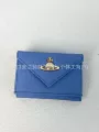 Blue cross pattern triangle wallet