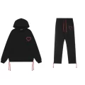 2613 -2612 set black red heart