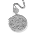Silver pendant + 24inch silver twist chain