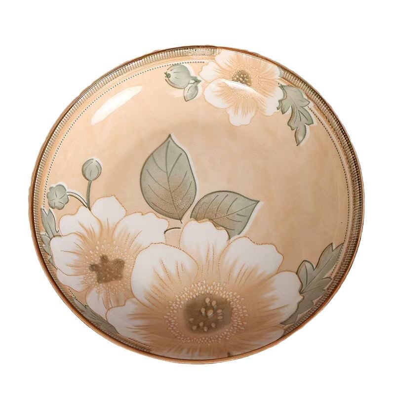 Camellia Ceramic Bowl, Plate, and Spoon Set Gift Box, Bowl and Plate Set Gift Box, Opening Event Gift, Business Gift