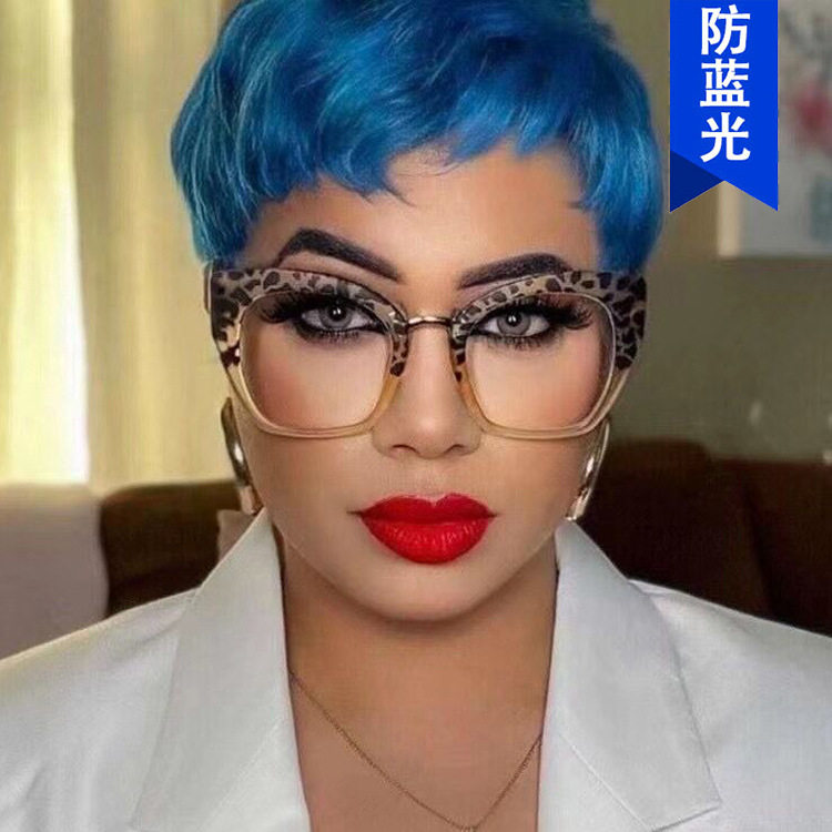 Kedun Cat-Eye Large Frame Anti-Blue Light Non-Prescription Glasses 2021 New Style Personalized Frame Glasses Trendy Plain Glasses Frame