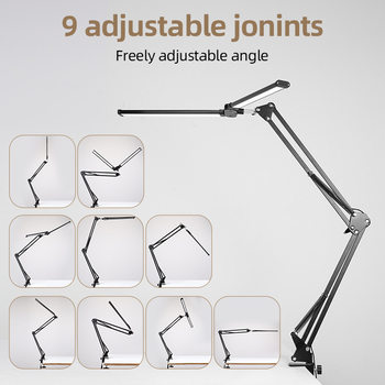 Desk Lamp Clip-On Led Light for Desktop, Student Dormitory Study Lamp, Computer Lighting, Dimmable, Desk Lamp, National Aa Eye Protection