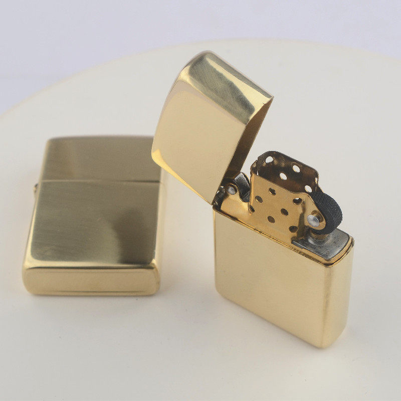 DIY deep carving uses lighter shell non-standard pure copper with zp movement liner kerosene machine polished without plating