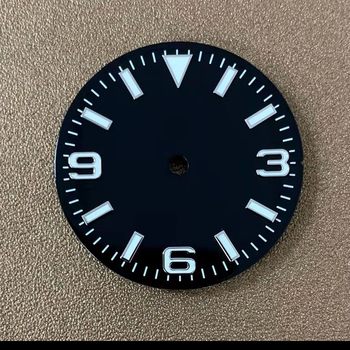 Nh35 Movement 28.5mm Super Luminous Watch Digital Dial Watch Factory Manufacturer Processing Precision DIY