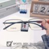 The new men's time-keeping eyelashes with the same business half-frame half-titanium glasses frame can be equipped with the number of glasses frame 8581
