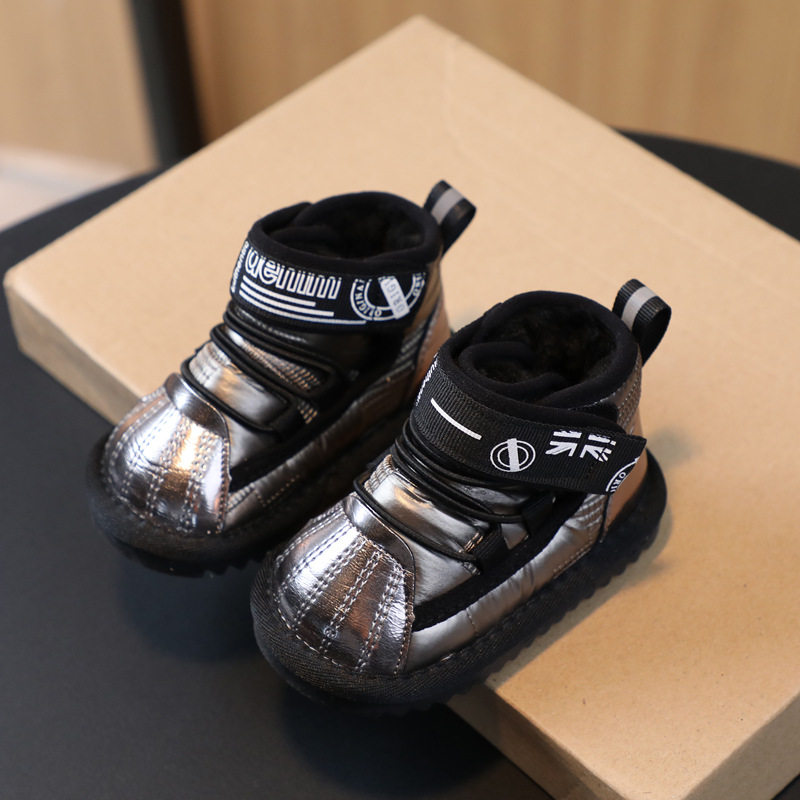 Baby Soft-Soled Snow Boots Winter Fleece-Lined Thickeneded Baby Cotton Shoes 1-3 Years Old 2 Kidsren Boys Toddler Shoes