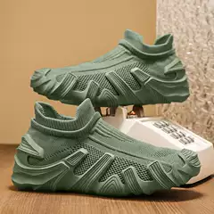 2025 Summer Live Socks Shoes Fashion Breathable Mecha Shoes Octopus Coconut Shoes Casual Flying Mesh Shoes