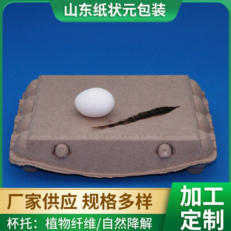 Paper Pulp Egg Trays 6 Pieces 12 Pieces Biodegradable Egg Trays 10 Pieces Egg Carton Wholesale Material Portable Environmentally Friendly Biodegradable