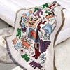 Cross-border Foreign Trade Camping Blanket Moisture-proof Camping Mat Jacquard Tapestry Cartoon Style Sofa Towel Thread Blanket Multifunctional Sofa Blanket