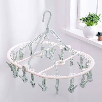 Multifunctional folding drying rack multi-head clothes hanger underwear underwear home bedroom student dormitory balcony socks rack wholesale