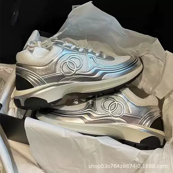 Xiaoxiang 2024 Silver Horn King Thick Bottom Dad Shoes Women's Early Spring New Versatile Mesh Breathable Casual Sports Shoes