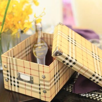 Paper Storage Box Folding Book Box Student Storage Box Household Organizing Box Drawer-Type Carton Office File Basket