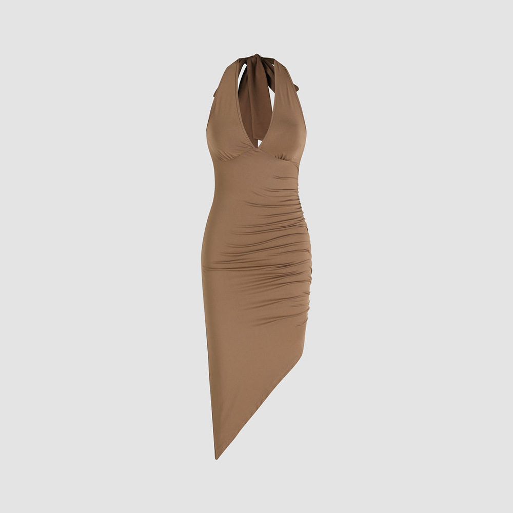 V Neck Bodycon Dress Sexy Elegant Trendy Design Perfect for Parties and Events Wholesale Available