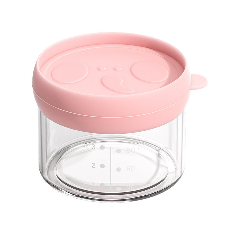 Baby food supplement box fresh-keeping box glass heat-resistant packaging sealed baby snack box frozen storage portable food supplement