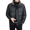 Lightweight Stand-Up Collar Winter down Jacket Duck down Men's Short Versatile Fashionable Handsome Warm Thickened Duck down Jacket for Men