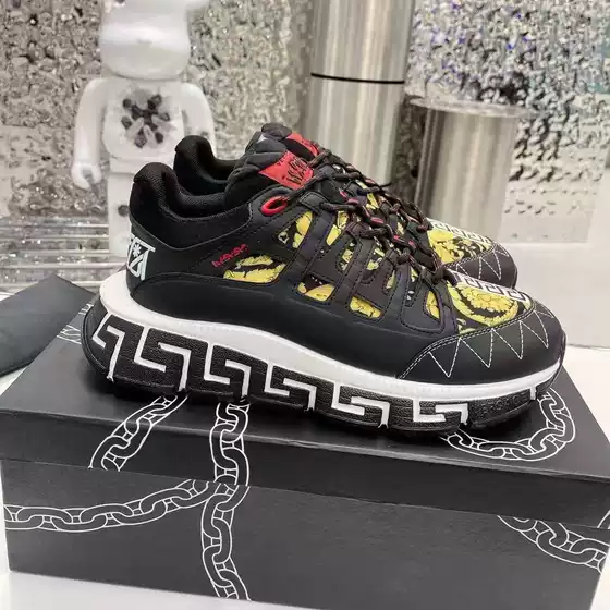 Fan's Men's Genuine Leather Casual Shoes Thin Strap Thick-soled Couple's High-soled Shoes Foreign Trade Goods Original Fashion Trend Thick-soled Shoes