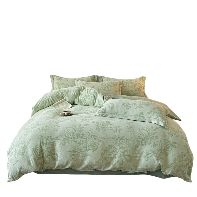 First-Hand Supply Factory Direct Supply of Cotton Thickened Three-Layer Yarn Brushed Adult Bedding Three- and Four-Piece Sets Wholesale