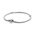 silver buckle snake bone chain
