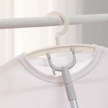 Thickened Clothes Hanger with Aluminum Rod, Extendable Clothes Drying Rod for Balcony, Household Clothes Rod and Drying Fork