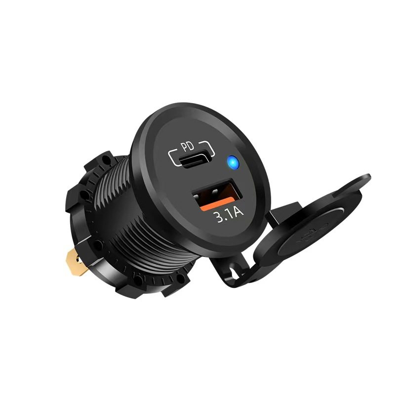 Car, Motorcycle, Rv, Dual-Port Smart Tablet Phone, Ship Car Charger, Motorcycle Modified Car Charger