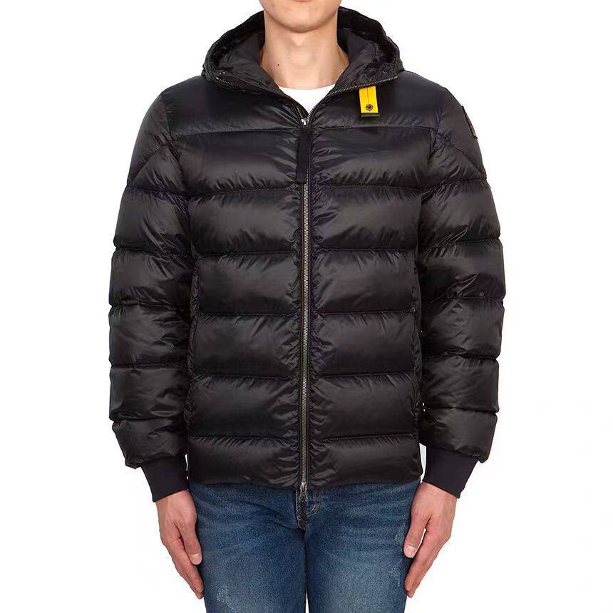 Cross-Border P Multi-Jba S Amine Men's Trendy Brand down Jacket Hooded Zipper White Duck down Jacket Denim Personal Use