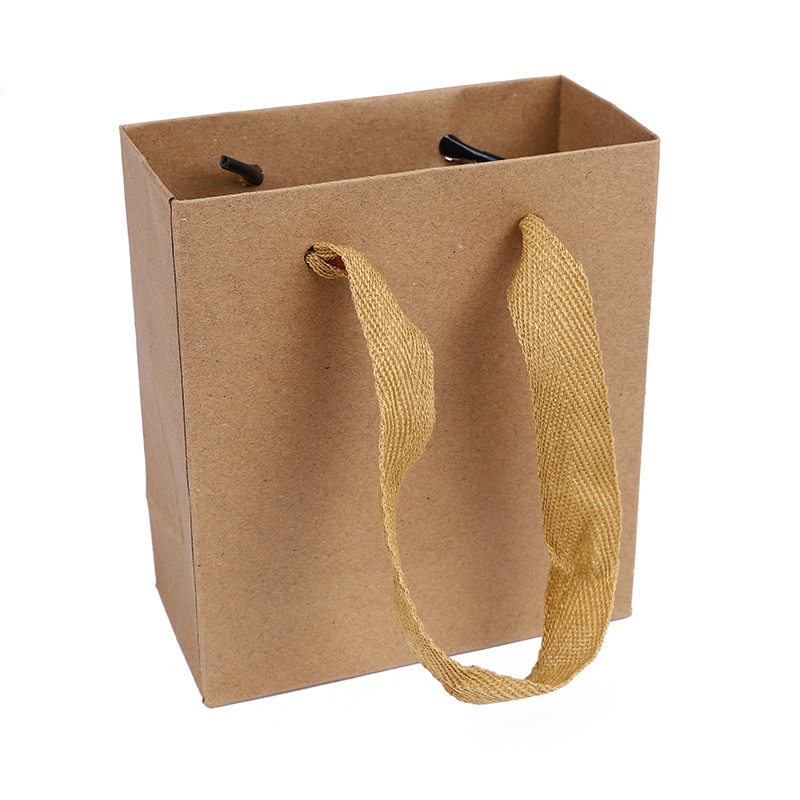 Handbag Gift Paper Bag Gift Clothing Packaging Bag Gradient Solid Color Holiday Gift Bag Accompanying Cowhide Bag