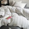Three-Layer Yarn 100 Cotton Jacquard Bed Four-Piece Set Pure Cotton Quilt Cover Bed Bed Sheets Three-Piece Set Fitted Bed Sheets Accessible Luxury Bedding 4
