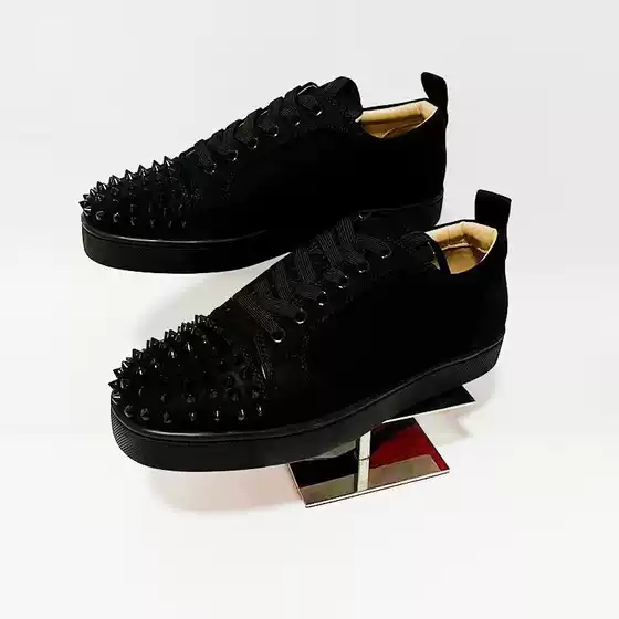 European station cl men's shoes rivet red shoes versatile fashion rivet lovers casual fashion brand European goods