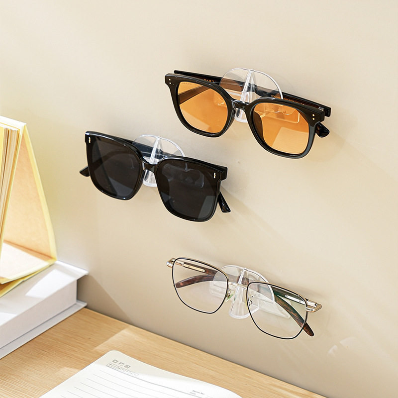 Cross-Border Glasses Storage Rack Glasses Dust-Proof Bracket Bathroom Bedside Wall-Mounted Sunglasses Storage Rack