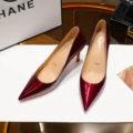 Red/6cm thin heel