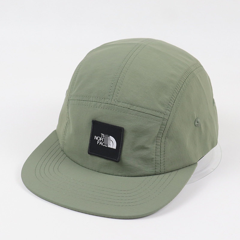 Sombrero de cinco piezas a juego de color retro americano, sombrero de ala plana, sombrero de visera impermeable de secado rápido, sombrero de sombra para exteriores de marca de moda, estilo fino y transparente