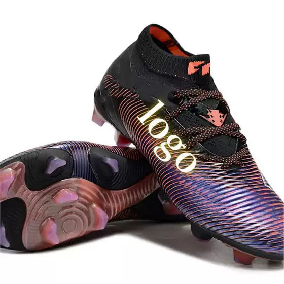 Putian Manufacturer Wholesale Cross-Border Future 8Th Generation High-Top Essence Full Knitted Series Agfg Nail Men's Sports Football Shoes