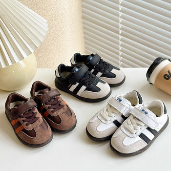 Baby German Training Shoes Spring and Autumn New Children's Board Shoes Velcro sneaker for Boys and Girls 0-1 Years Old 3 Baby Toddler Shoes