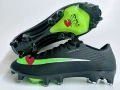 Jianhui football shoes dark blue and yellow hook