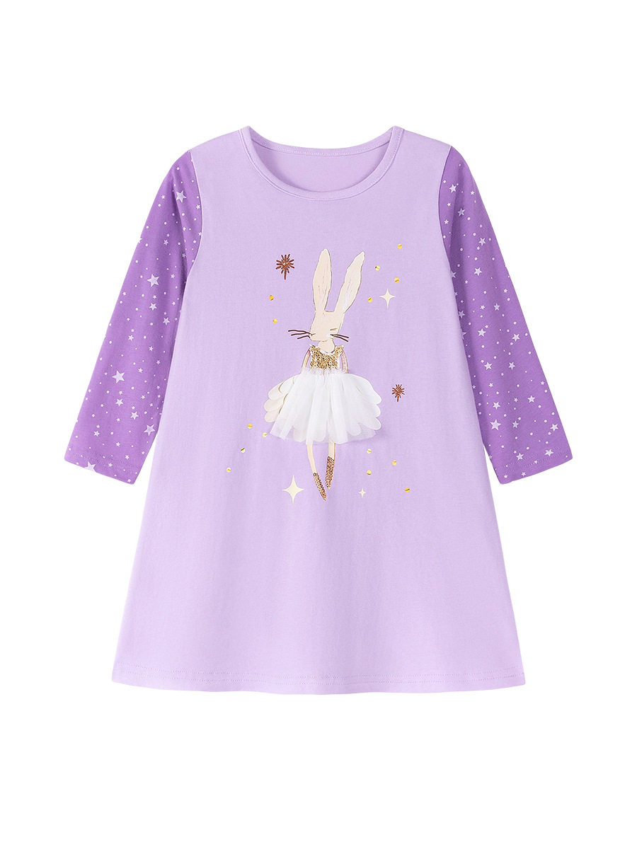[Style] Kids' Dress, Autumn Long-sleeve Cotton Girls' Dress