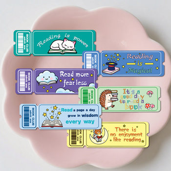 30 Pieces of Love Reading Notes, Bookmarks, Book Reading Annotation Cards, Cartoon Book Page Clips, Learning Stationery, Paper Bookmarks