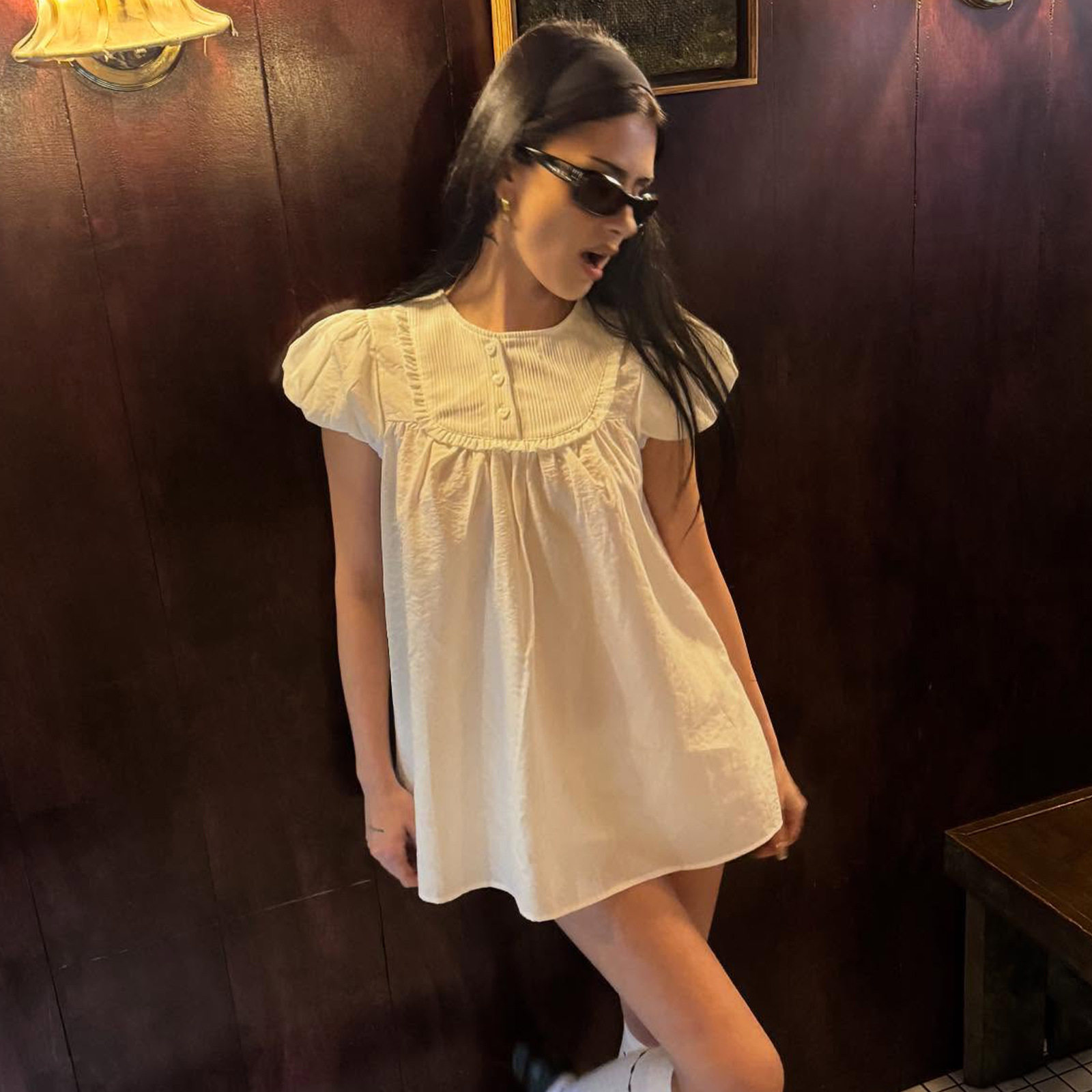 Womens Casual Short Sleeve Dress Round Neck Loose Fit Versatile Style Summer Fashion for Everyday Wear Wholesale