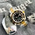 3 beads with gold and black between them