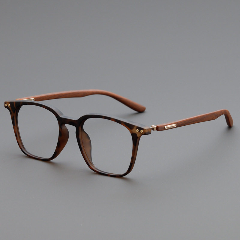 Japan and South Korea Retro Square Personality TR90 myopia glasses frame men's and women's flat glasses frame anti-blue light can be equipped with 0365