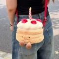 Strawberry cake bag with adjustable strap