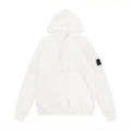 White stone island-hooded sweatshirt