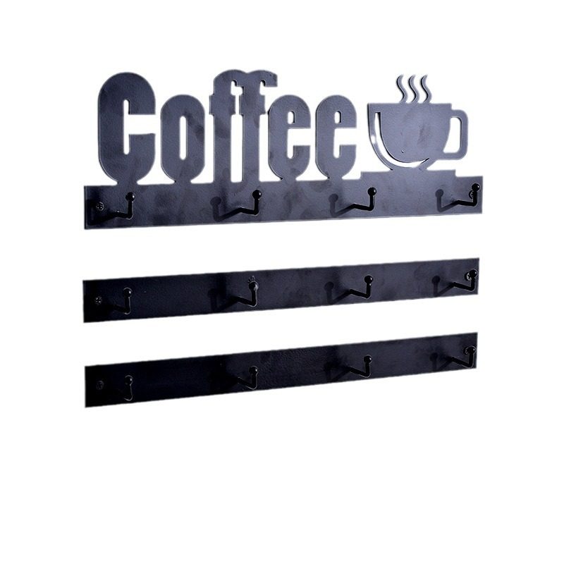 Ready-Made Coffee Cup Storage Rack Coffee Mug Organizer Key Hook Coat Hook Kitchen Utensil Storage
