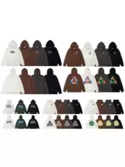 Palace Large Triangular Cracked Two-Tone Letter Print Unisex Loose Thin Pullover Hoodie Trendy Brand