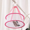 Foldable Mini Clothes Drying Basket for Home Use, Makeup Sponge Storage Mesh Rack, Round Sock Drying Organizer Wholesale