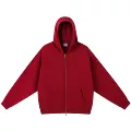 Zipper jacket-burgundy