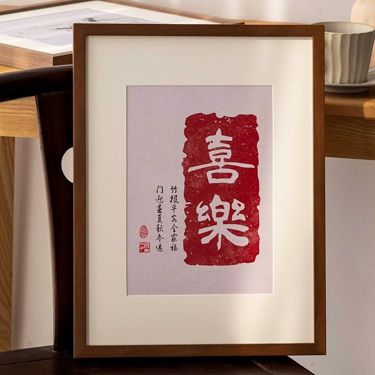 Solid wood picture frame mounting wall-mounted 4k8k watercolor texture painting sketch photo frame a3a4 wooden sketch puzzle frame 20