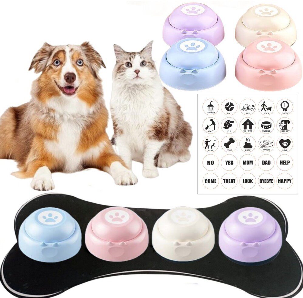 ボタン4個 + 1黒滑り止めマット + 1シール + 説明書セット